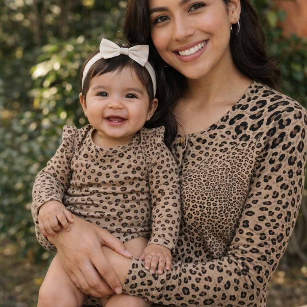 Leopard Print Kids One Piece - Picture 4 of 8